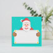 Santa Claus Feestdagenkaart (Staand voorkant)