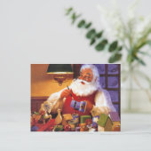 Santa Claus Feestdagenkaart (Staand voorkant)