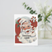 Santa Claus Feestdagenkaart (Staand voorkant)