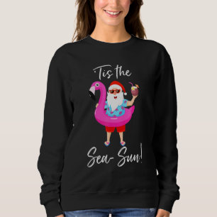Santa Claus Flamingo Float is het Zee Sun Christm Trui