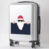 SANTA CLAUS FUNNY CAR DECAL STICKER (Koffer)