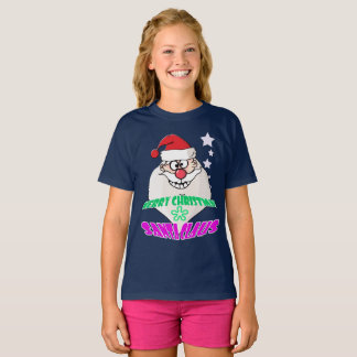 Santa Claus Funny Girl T-shirt