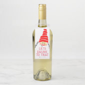 Santa Claus Funny Hostess Gift Wine Flessenhanger (Op fles)