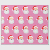 Santa Claus Funny Merry Kerstmis Cadeaupapier (Vlak)