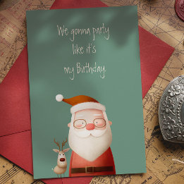 Santa Claus Funny Quote Briefkaart