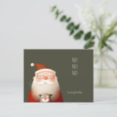 Santa Claus Funny Quote Briefkaart (Staand voorkant)