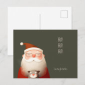 Santa Claus Funny Quote Briefkaart (Voorkant / Achterkant)