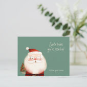 Santa Claus Funny Quote dat je slecht Briefkaart b (Staand voorkant)