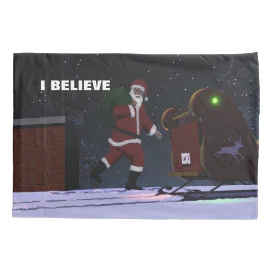 Santa Claus, geloof ik Kussensloop (Achterkant)
