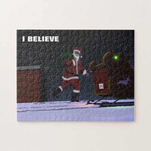 Santa Claus, geloof ik Legpuzzel (Horizontaal)