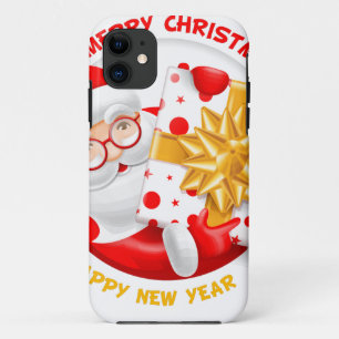 Santa Claus gelukkig nieuwjaar iPhone 11 Hoesje