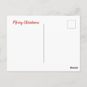 Santa Claus gezegde Merry Xmas avond Briefkaart (Achterkant)