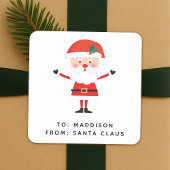 Santa Claus Gift Label | Christmas Present Sticker