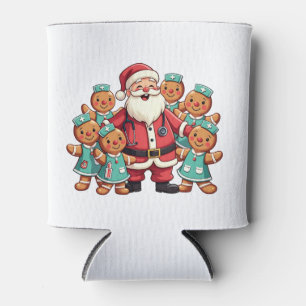 Santa Claus Gingerbread Nursing Squad Blikjeskoeler