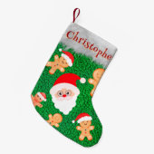 Santa Claus gingerbrood, schattig Kleine Kerstsok (Voorkant (Hangend))