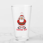 Santa Claus Glas (Achterkant)
