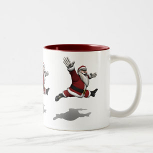 Santa Claus Grand Jete Tweekleurige Koffiemok
