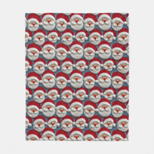 Santa Claus haakpatroon Fleece Deken