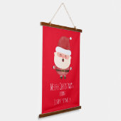 Santa claus hangend wandkleed (Gebogen)