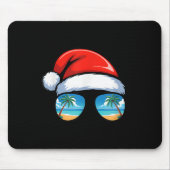 Santa Claus Hat Sungles Beach Christmas In July Su Muismat (Voorkant)