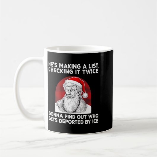 Santa Claus He's Making A List Checking It Twice ( Koffiemok (Links)