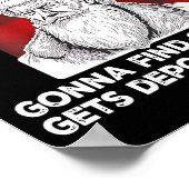 Santa Claus He's Making A List Checking It Twice ( Poster (Hoek)