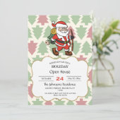 Santa Claus hiker Kaart (Staand voorkant)