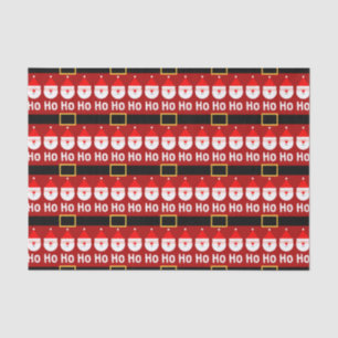 Santa Claus Ho Ho Ho Pattern Tissuepapier