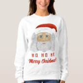 Santa Claus HO HO Joyeux Sweat de Noël laid (Devant)