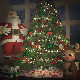 Santa Claus HoHoHo Kerstboom Rok