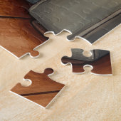 Santa Claus Holding Bernese Mountain Dog Christmas Legpuzzel (Zijkant)