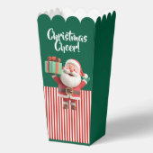 Santa Claus Holding Gift Box  Bedankdoosjes (Voorkant)