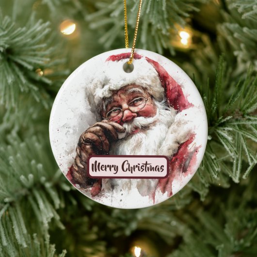 Santa Claus Holiday Decoration Tree Ornament (Boom)