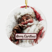 Santa Claus Holiday Decoration Tree Ornament (Voorkant)