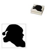 santa claus hoofdstempel 	rubberstempel (Gestempeld)