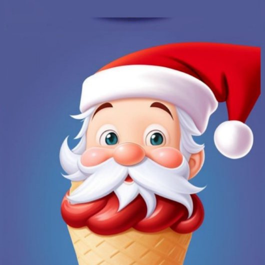 Santa Claus Ice Cream Kegel iPhone / iPad hoesje