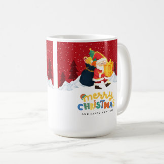 Santa Claus in a Magical Winter Wonderland — Merry Koffiemok