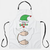 Santa Claus in American Sign Language Schort (Voorkant)