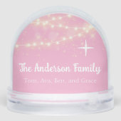 Santa Claus In Pink Sneeuwbol (Achterkant)