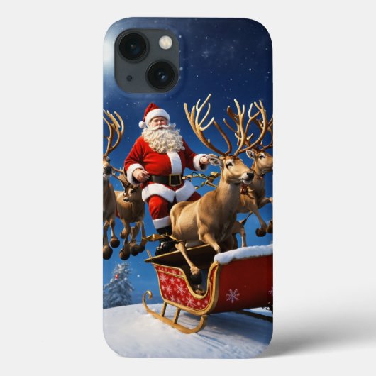 Santa claus iphone 13 Terug hoesje (Achterkant)