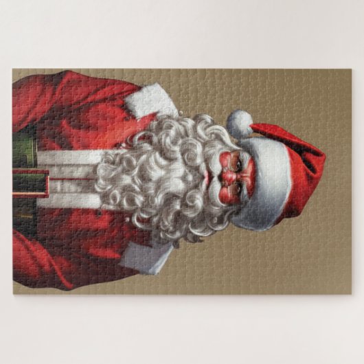 Santa Claus Jigzaag Puzzle Legpuzzel (Horizontaal)