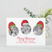 Santa Claus Jolly Carte photo de Noël Multi Photo (Debout devant)