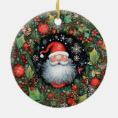 Santa Claus Keramisch Ornament (Achterkant)