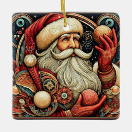 Santa Claus Keramisch Ornament