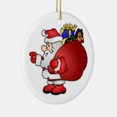 Santa Claus Keramisch Ornament (Rechts)