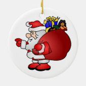 Santa Claus Keramisch Ornament (Achterkant)