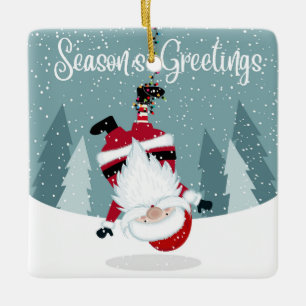 Santa Claus Keramisch Ornament