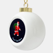 Santa Claus Keramische Bal Ornament (Rechts)