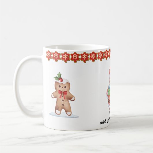 Santa Claus Keramische Mok -  (Links)