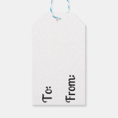 Santa Claus kerstfeestdag Label Cadeaulabel (Achterkant)